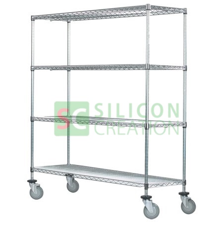Wire shelving